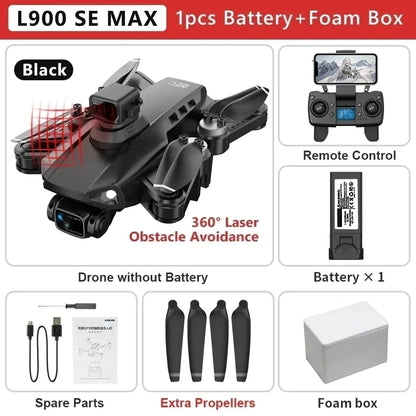 L900 Pro SE MAX GPS Drone 4K Professional Dual HD Camera 5G WIFI FPV 360° Obstacle Avoidance Brushless Rc Quadcopter Drones Toy