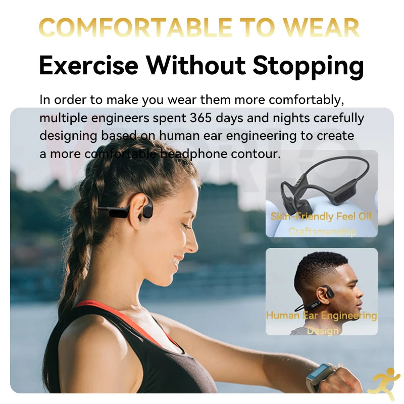 Wireless Bone Conduction Headphones Bluetooth 32GB MP3 Player IPX8 Waterproof Swimming Sports HIFI Music Headsets