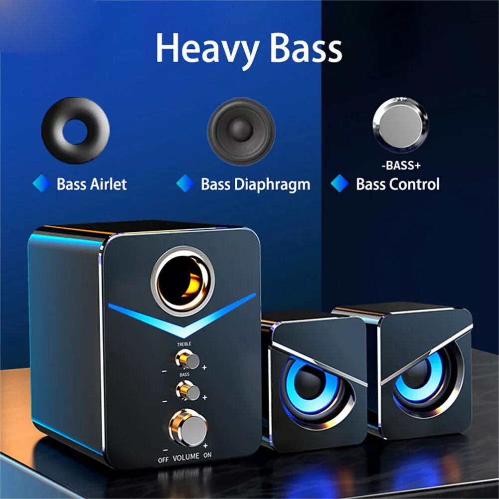 Computer Speakers Surround Sound System Wired PC Speakers Gaming Bass 3.5Mm Jack