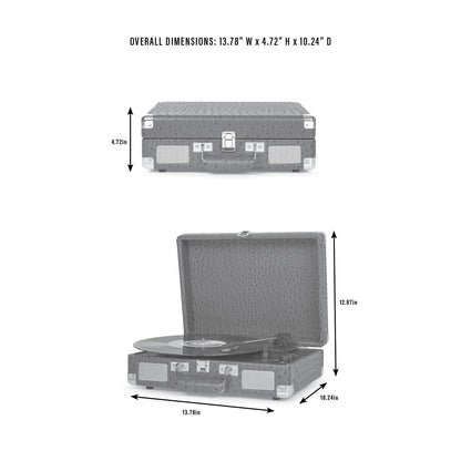 Cruiser Premier Vinyl Record Player with Speakers and Bluetooth - Audio Turntables