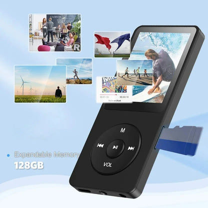 MP3 Bluetooth Player with Type-C Interface for Fast Charging 5.4 Bluetooth Version Expandable Memory Card Music Player FM E-Book