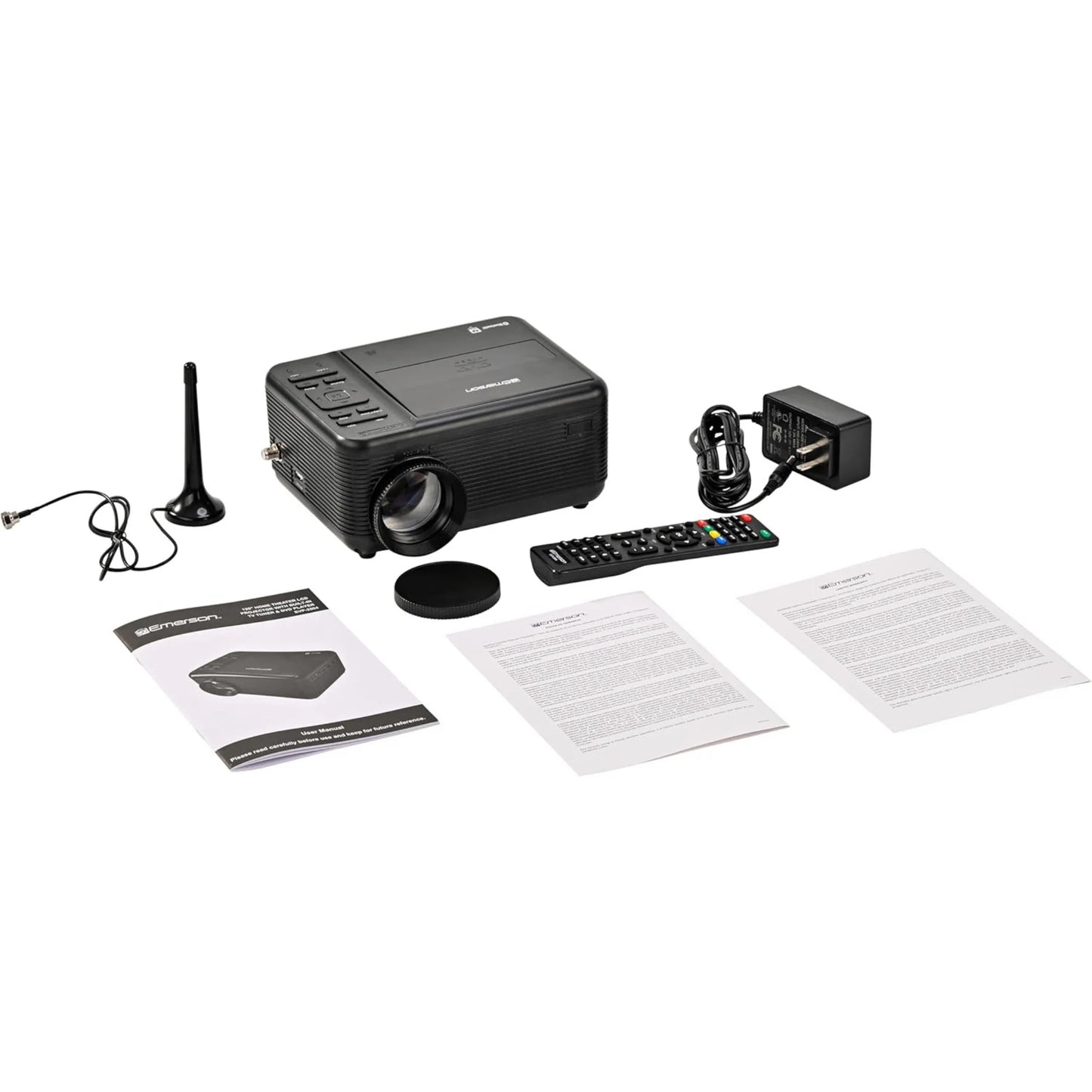 Emerson 120" Home Theater LCD Projector with Built-In TV Tuner and DVD Player