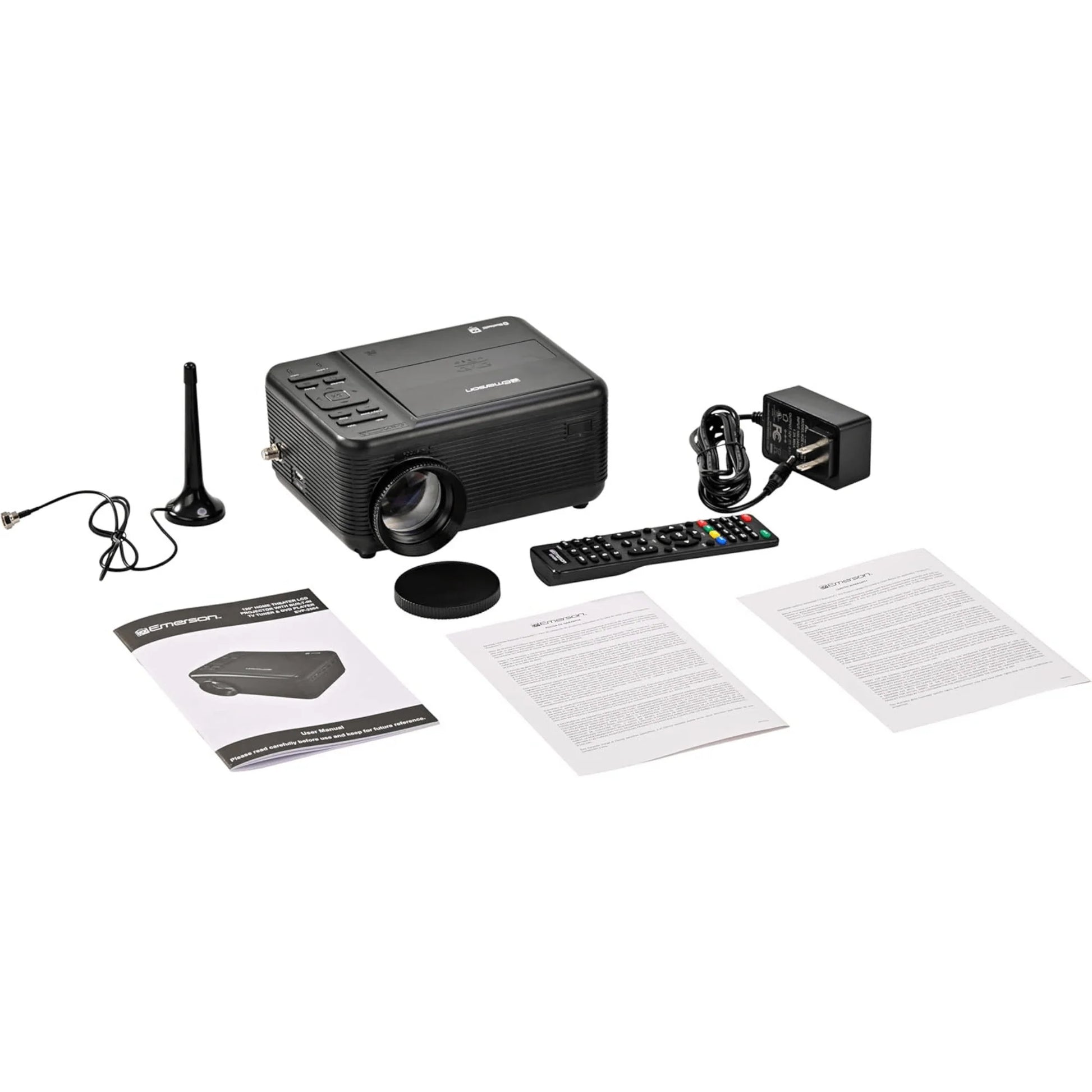 Emerson 120" Home Theater LCD Projector with Built-In TV Tuner and DVD Player