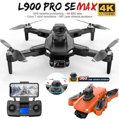 L900 Pro SE MAX GPS Drone 4K Professional Dual HD Camera 5G WIFI FPV 360° Obstacle Avoidance Brushless Rc Quadcopter Drones Toy