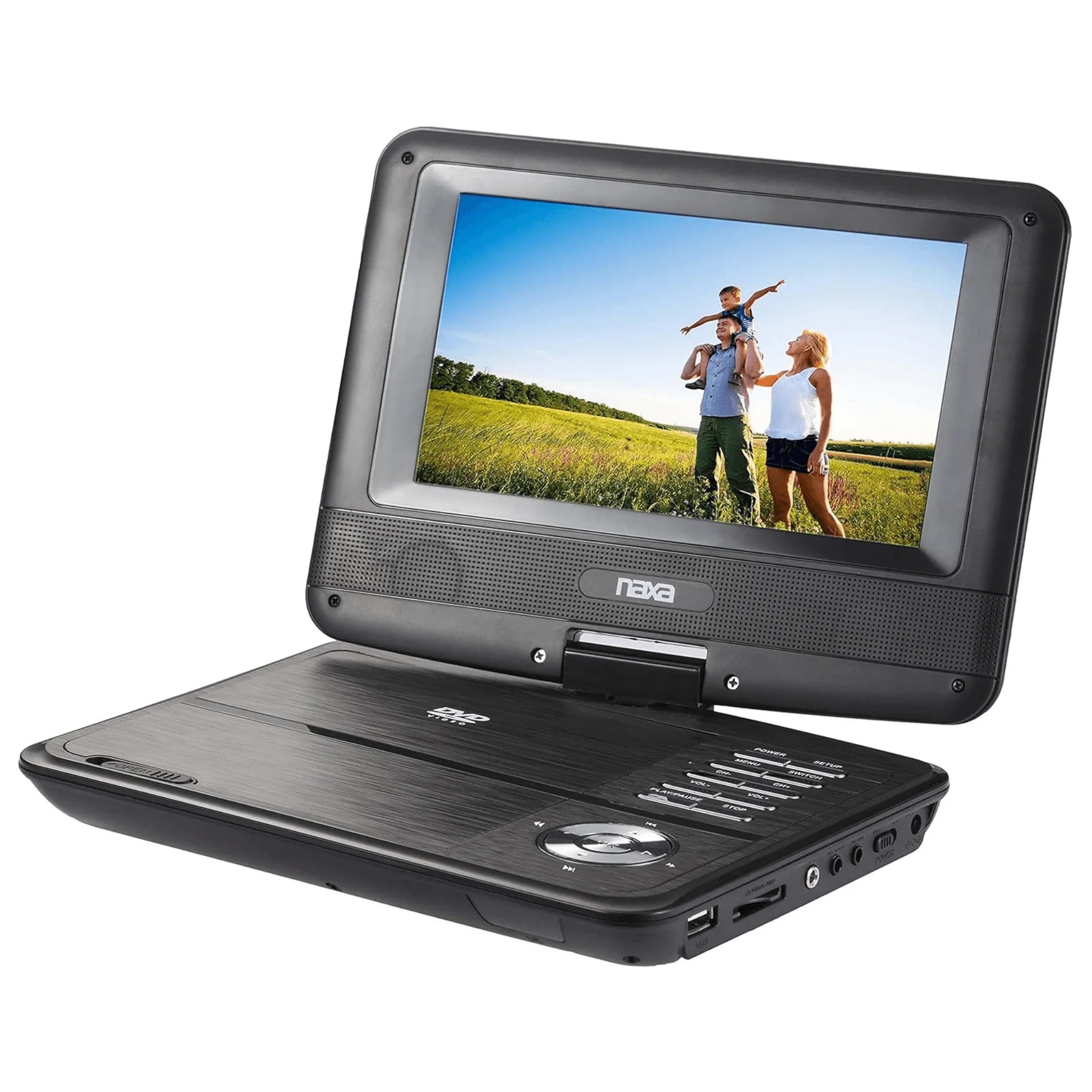 Naxa 7" TFT LCD Swivel Screen Portable DVD Player - Refurbished