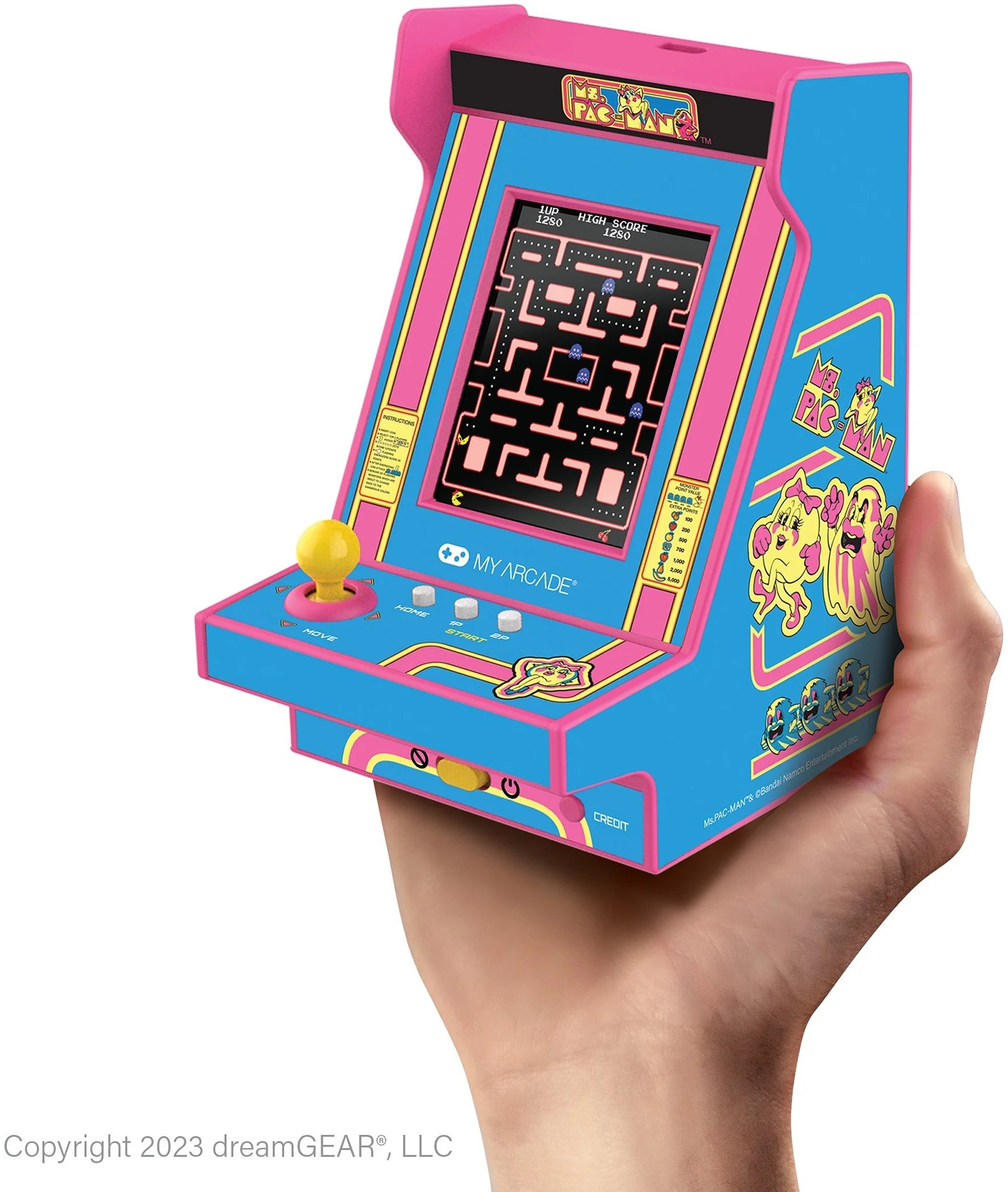 - MS. PAC-MAN Nano Player Pro Portable Retro Arcade