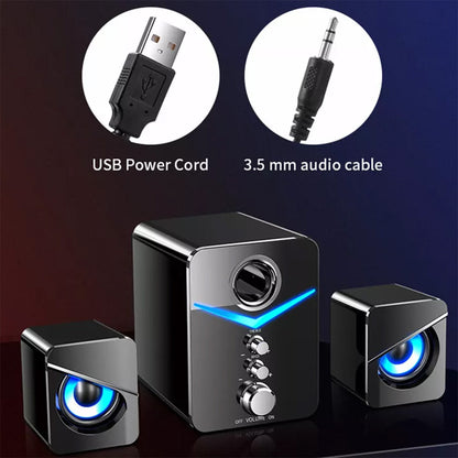 Computer Speakers Surround Sound System Wired PC Speakers Gaming Bass 3.5Mm Jack