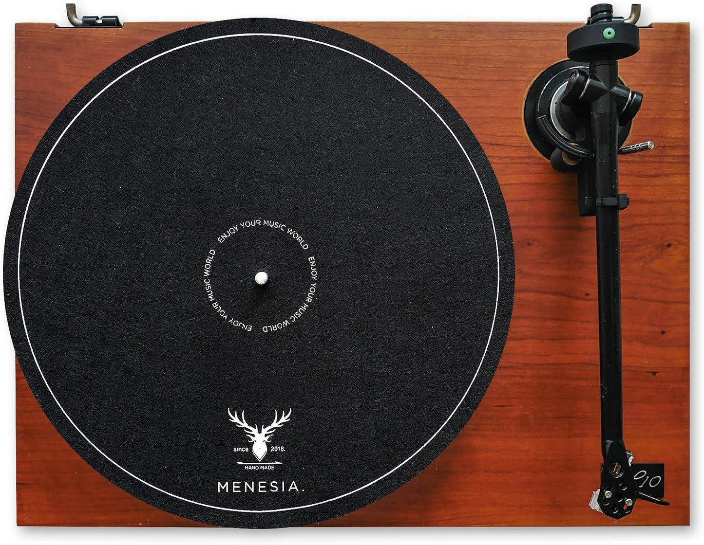 12 Inch Turntable Mat, Slipmat for Vinyl LP Record Player, Record Player Mat (Black)