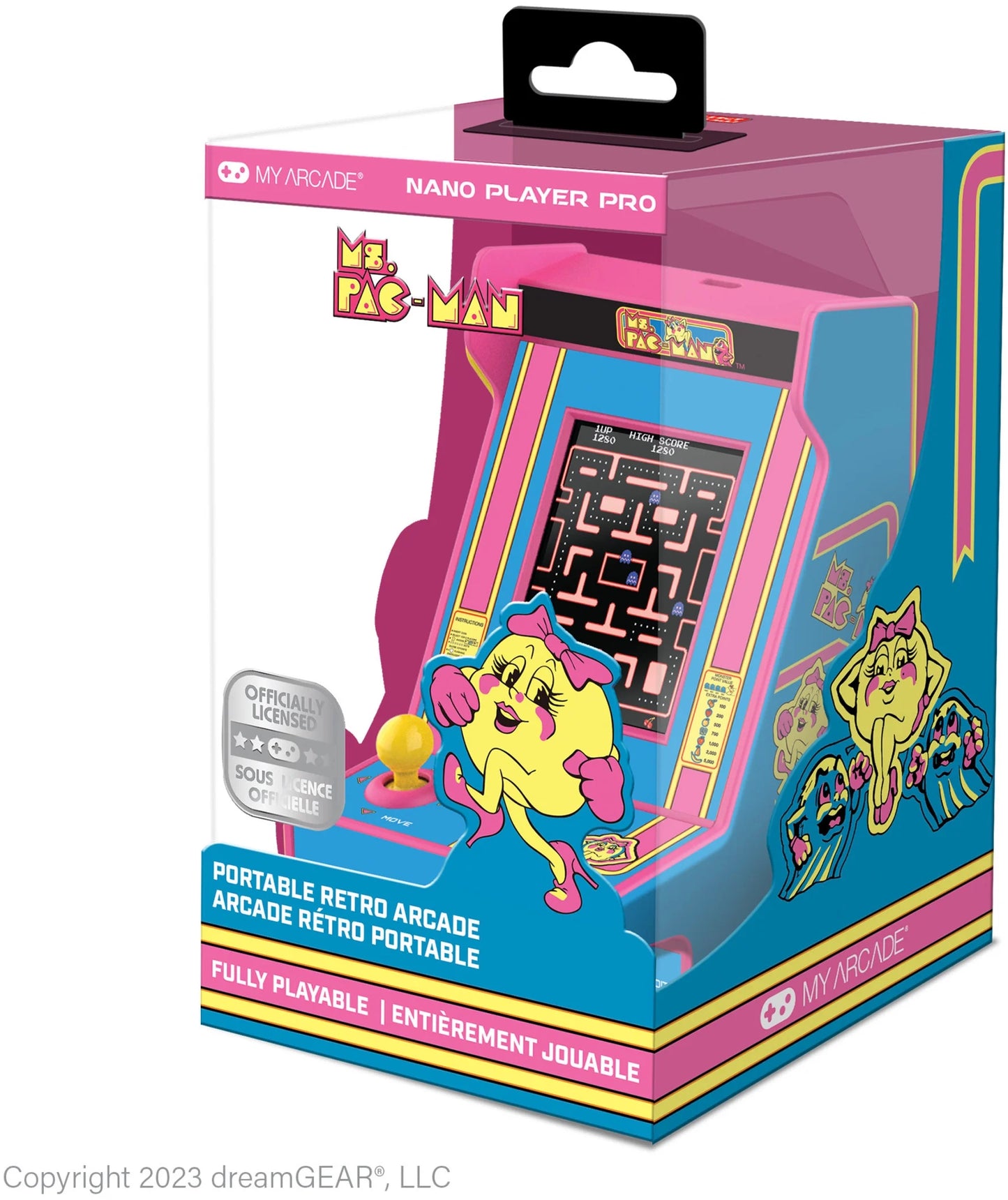 - MS. PAC-MAN Nano Player Pro Portable Retro Arcade