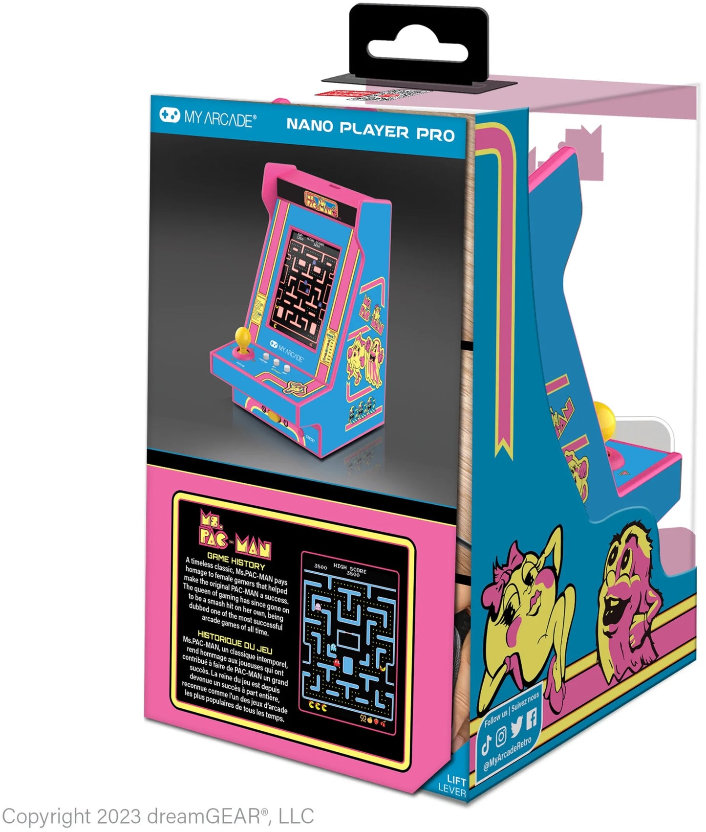 - MS. PAC-MAN Nano Player Pro Portable Retro Arcade