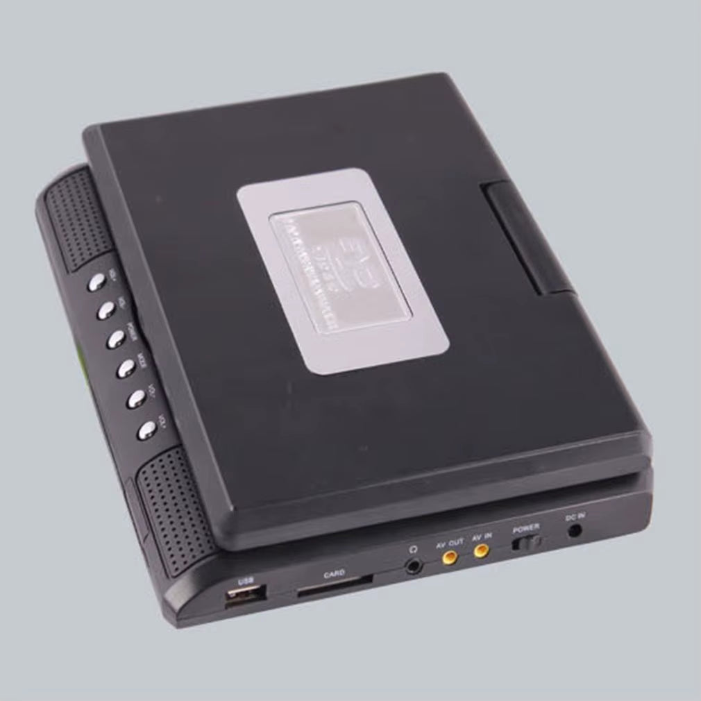 7.8 Inch Portable HD TV Home Car DVD Player VCD CD MP3 DVD Player USB Cards RCA TV Portatil Cable Game 16:9 Rotate LCD Screen
