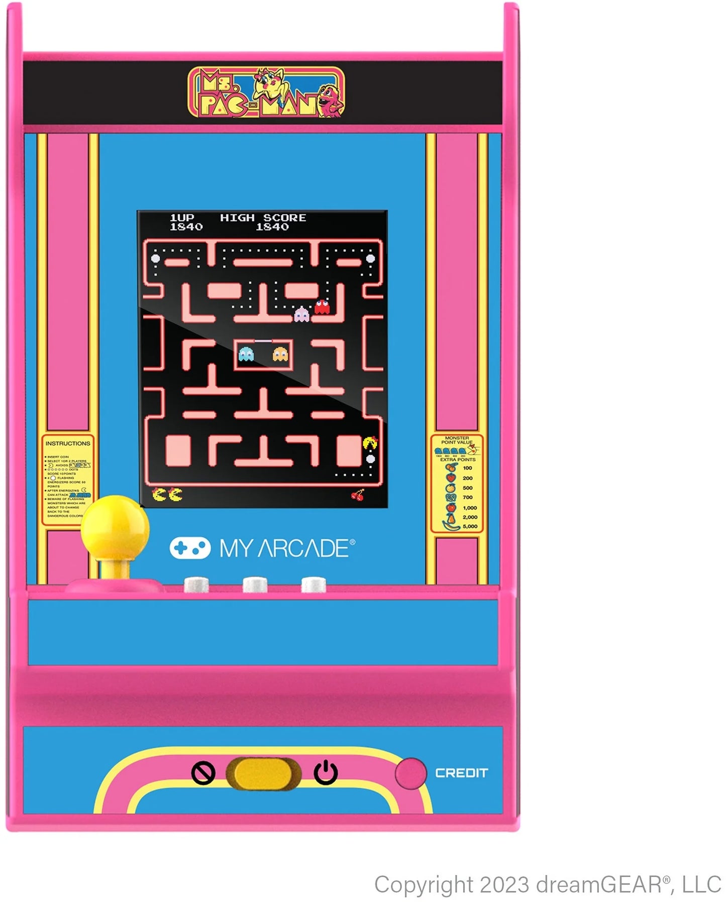 - MS. PAC-MAN Nano Player Pro Portable Retro Arcade