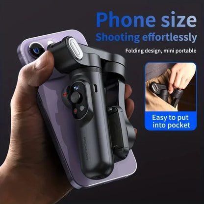3-Axis Gimbal Stabilizer for Smartphone Foldable Handheld Phone Video Record Vlog Anti-Shake Stabilizer PTZ for Iphone Android