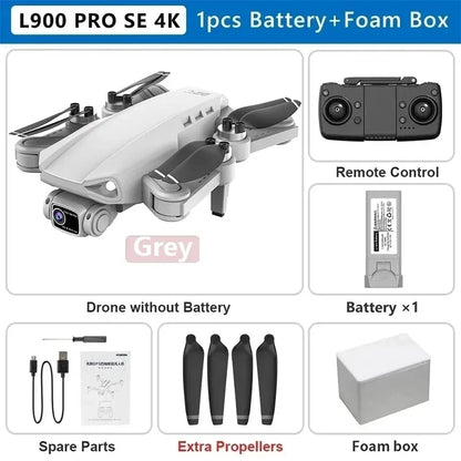 L900 Pro SE MAX GPS Drone 4K Professional Dual HD Camera 5G WIFI FPV 360° Obstacle Avoidance Brushless Rc Quadcopter Drones Toy