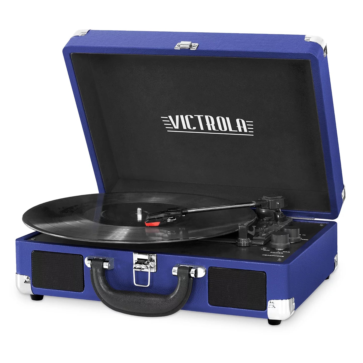 Journey Bluetooth Suitcase Record Player with 3-Speed Turntable