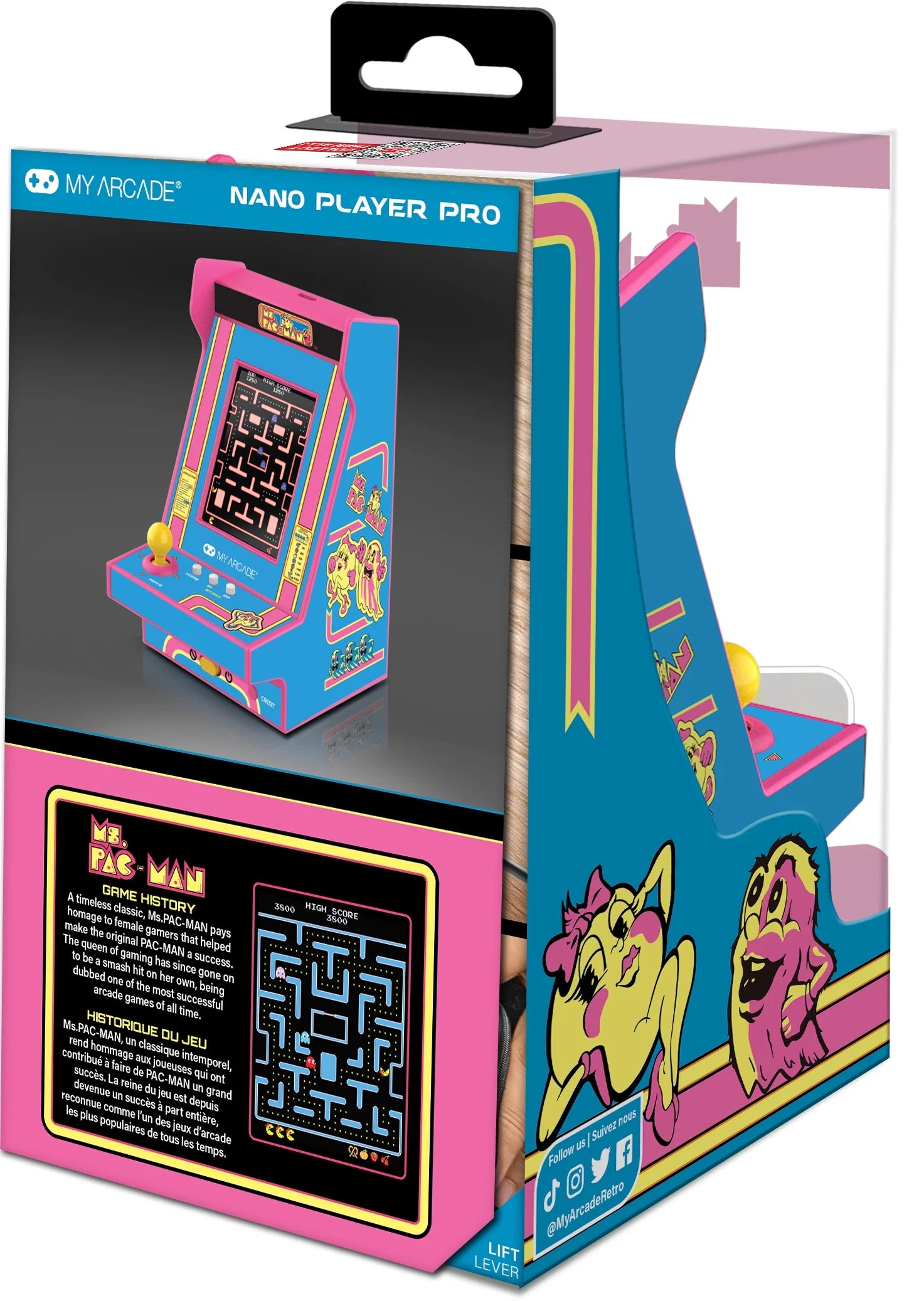 - MS. PAC-MAN Nano Player Pro Portable Retro Arcade