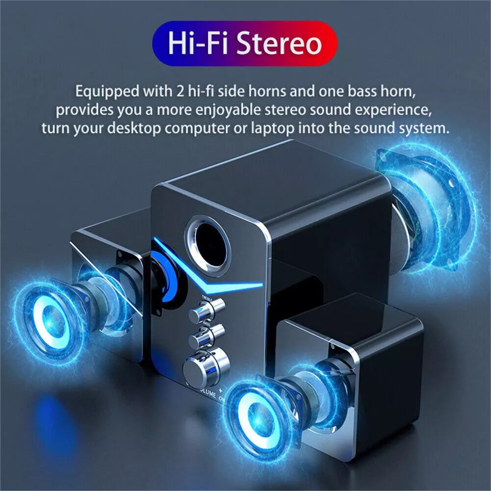Computer Speakers Surround Sound System Wired PC Speakers Gaming Bass 3.5Mm Jack